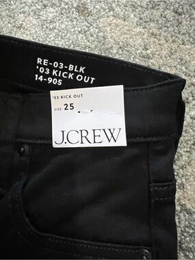 J. Crew '03 Kick Out' Black Jeans